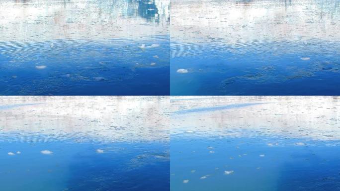 蓝色冰海海水环境变化气候变暖