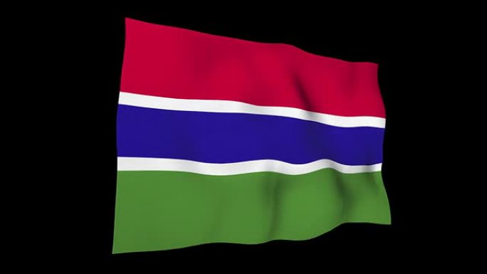 冈比亚国旗冈比亚国旗