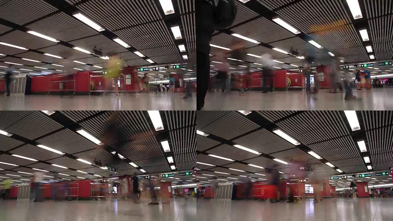 高清延时香港地铁香港地铁