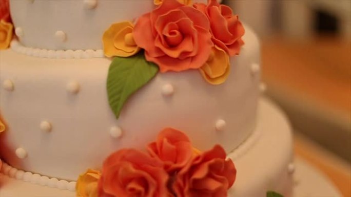 婚礼用漂亮的蛋糕