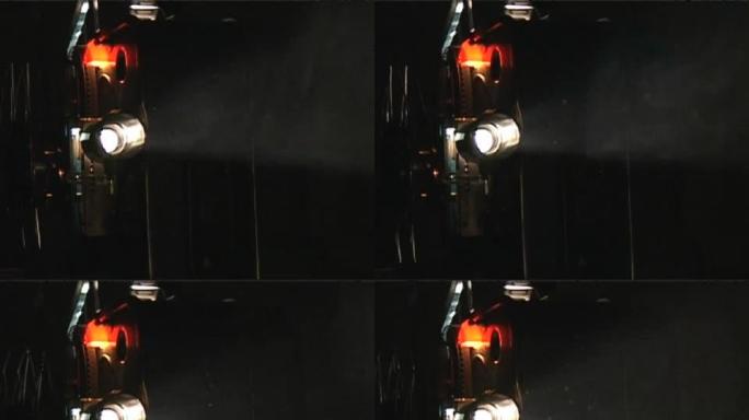 8mm电影放映机光线
