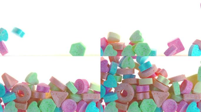 掉落的彩色糖果掉落的彩色糖果