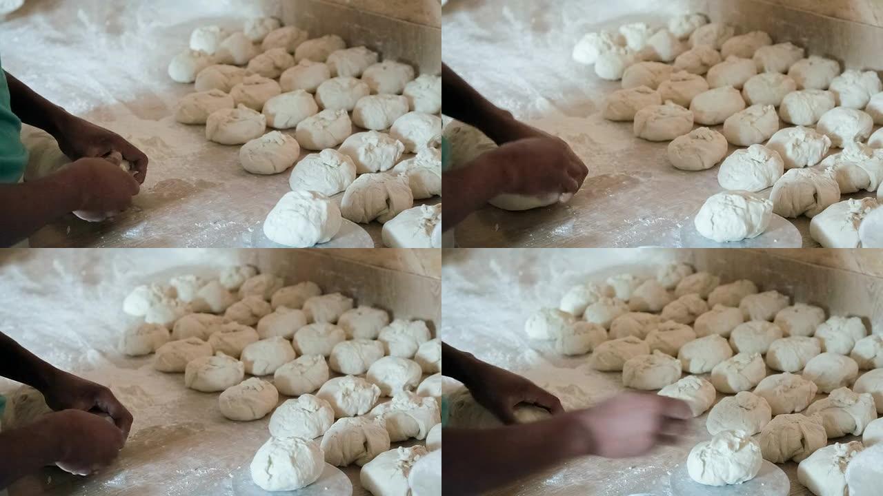 传统的扁平面包制作方法