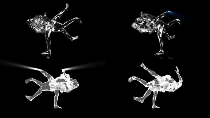 3 d柔道男子体育运动员通道素材三维动画