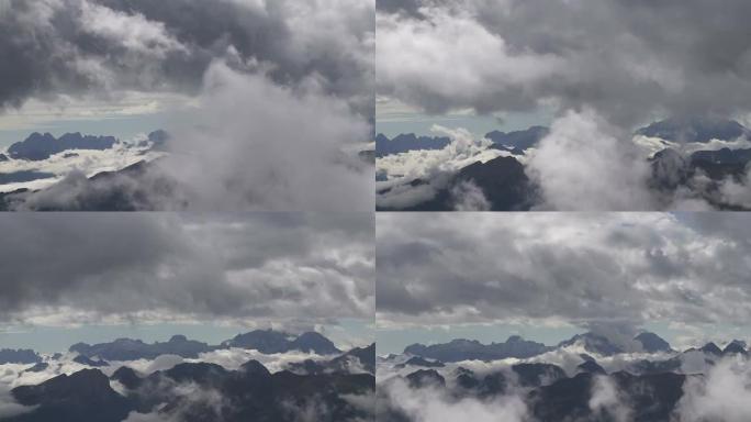 云在多洛米蒂山脉上空移动PAN TL