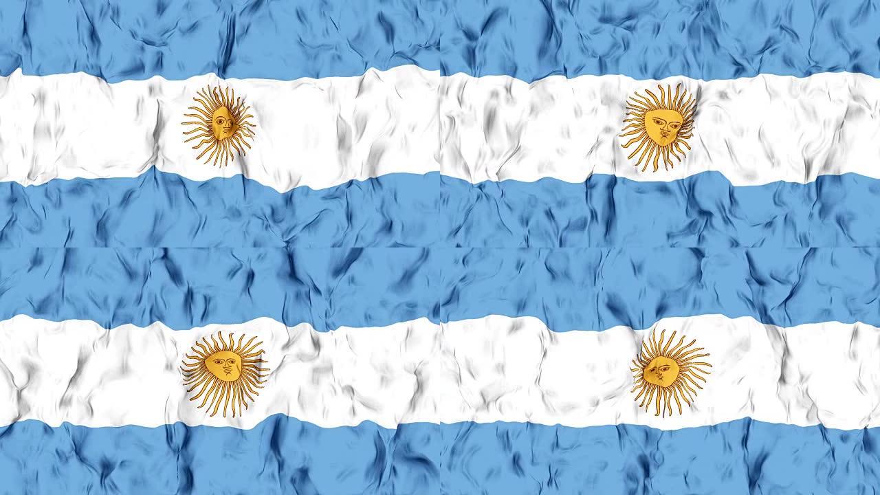 阿根廷国旗阿根廷旗帜飘动风吹飘舞