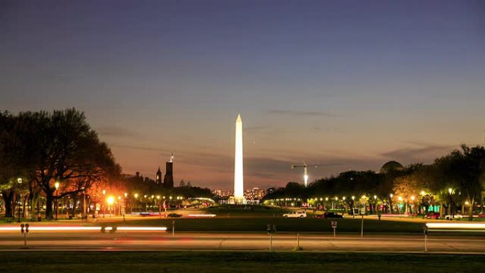 高清延时: 华盛顿特区华盛顿纪念碑