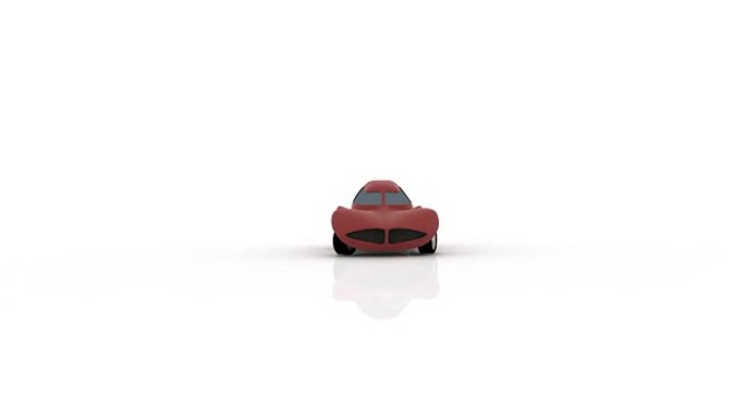 红色汽车动画HD汽车行驶三维mg动画背景