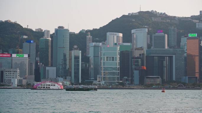 4K正版-香港维多利亚港城市景观01