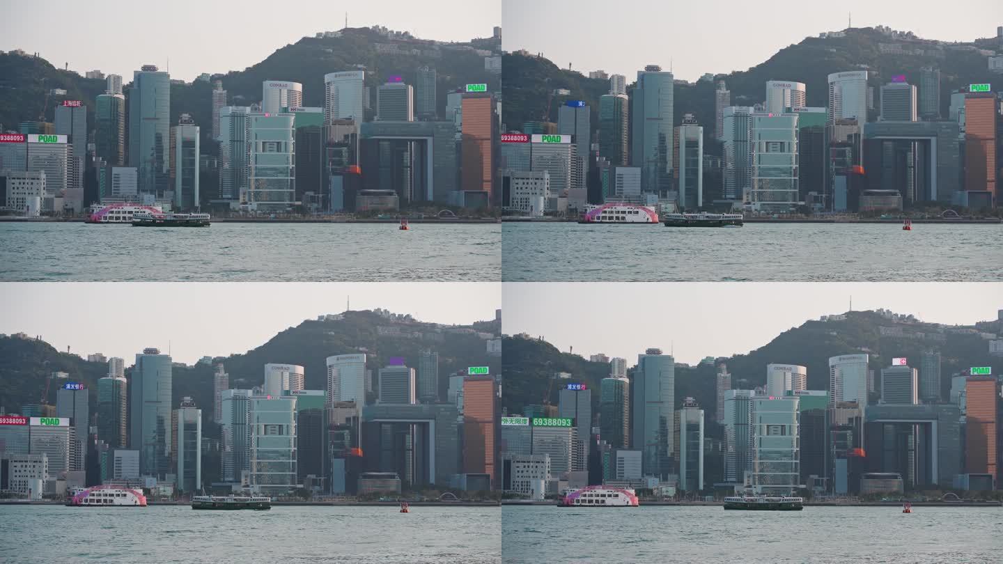 4K正版-香港维多利亚港城市景观01