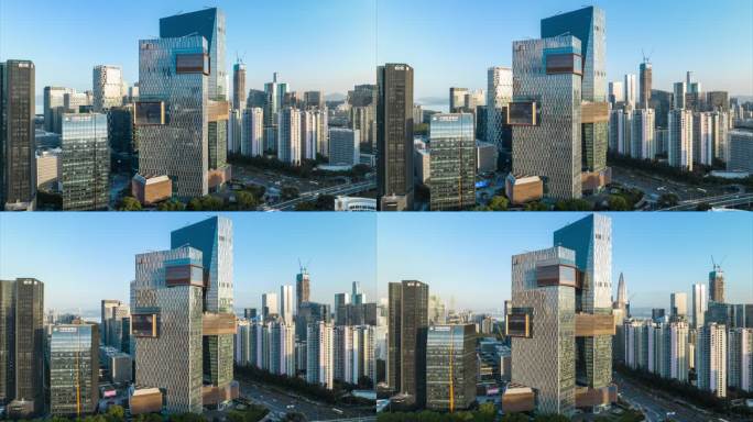 【正版4K素材】深圳腾讯滨海大厦延时摄影