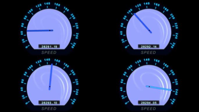 速度表，赛车概念发动机转速时速表加油加速