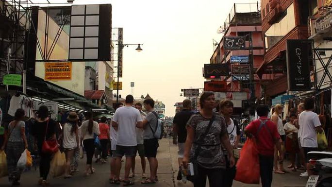 曼谷Khao-san步行街著名市场