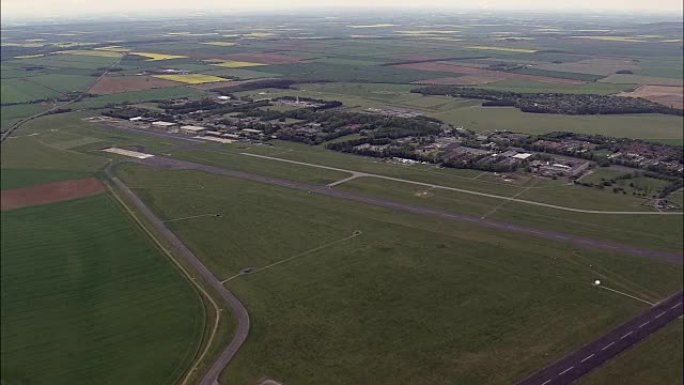 英国皇家空军克兰威尔-鸟瞰图-英格兰，林肯郡，北凯斯特万，英国