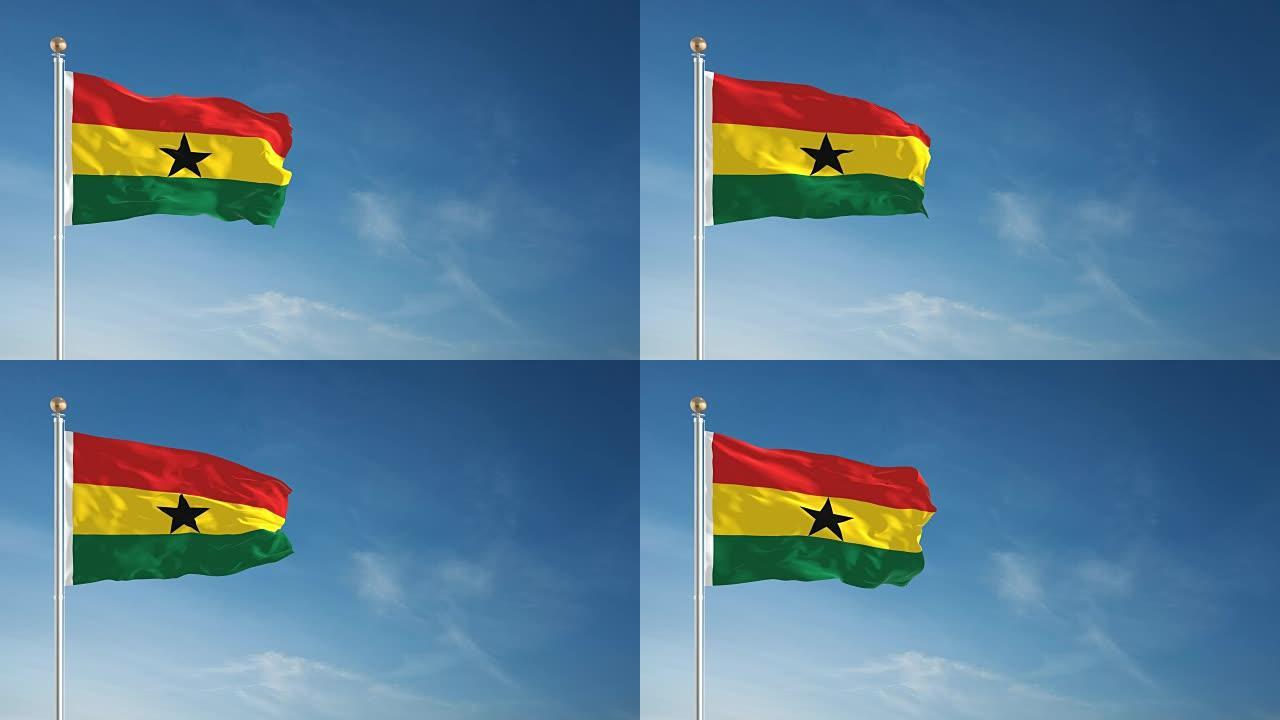 4K加纳国旗-可循环