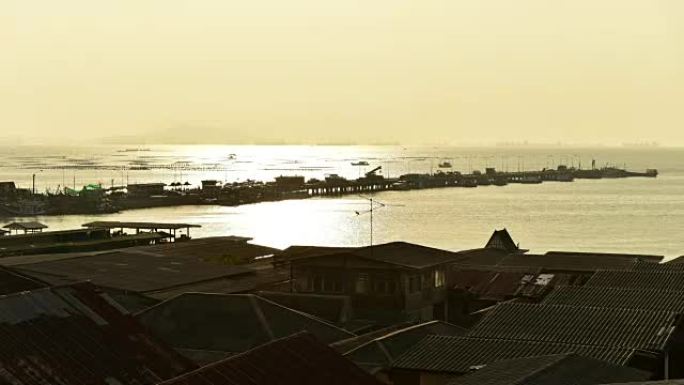 泰国春武里镇的海景