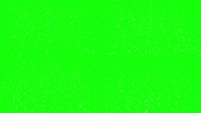 雪绿色屏幕背景绿幕抠像动态素材