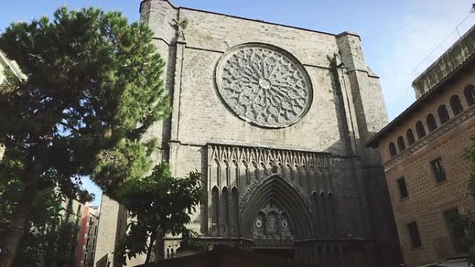 巴塞罗那哥特式区的圣玛丽亚教堂
