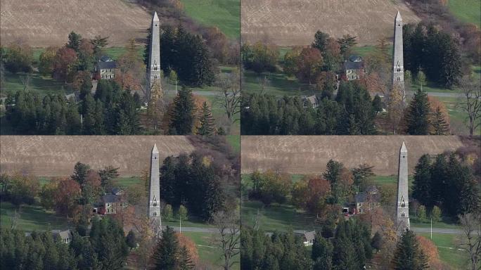 萨拉托加纪念碑-鸟瞰图-纽约，萨拉托加县，美国