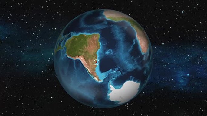 地球放大-乌拉圭-蒙得维的亚