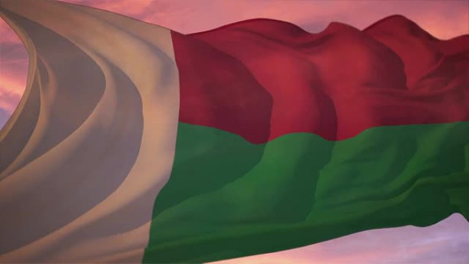 马达加斯加国旗动画