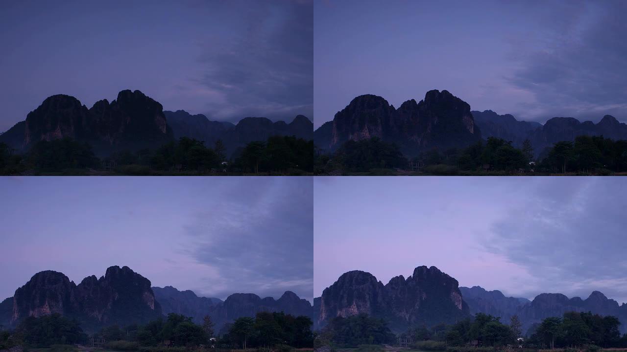 万荣老挝黎明全景