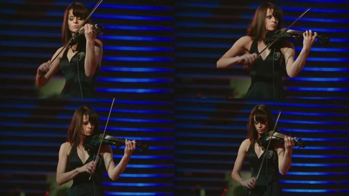 拉小提琴的女人