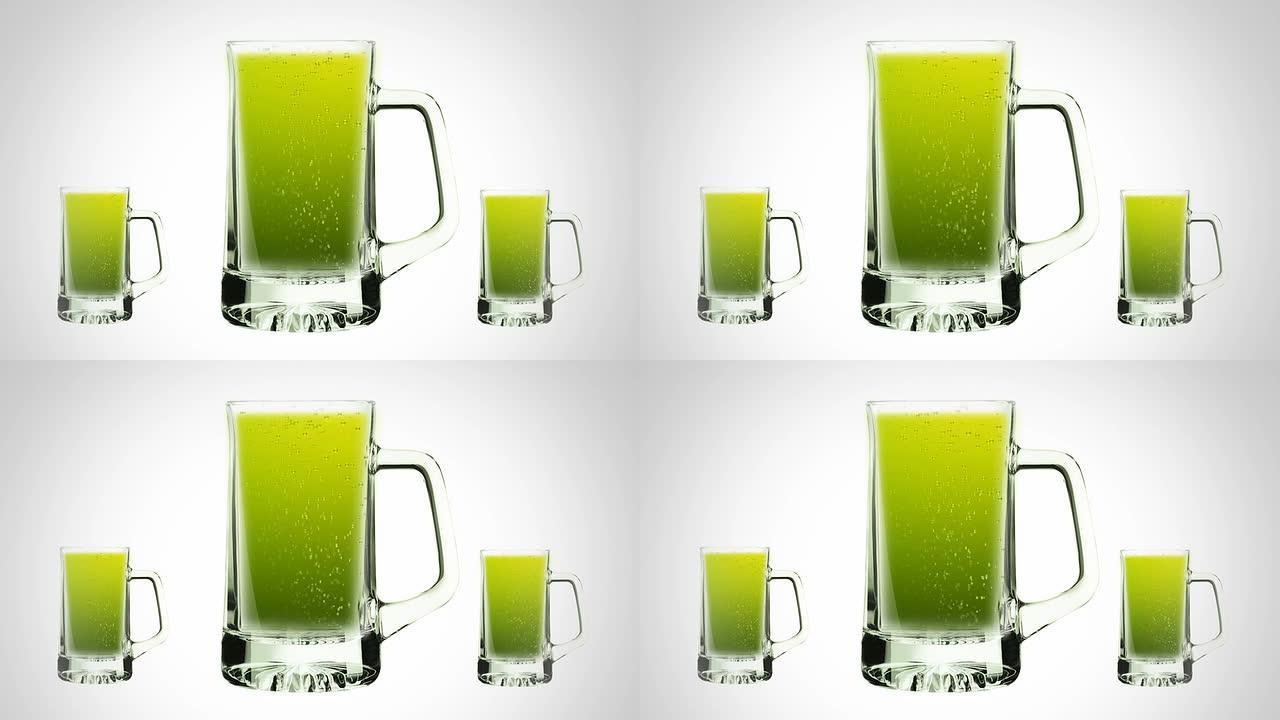 绿色冷饮