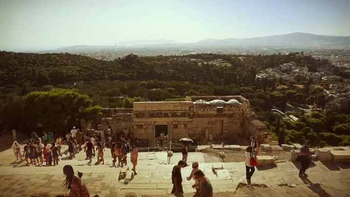 雅典的帕台农神庙雅典的帕台农神庙旅游人流