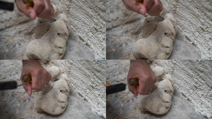 雕刻石考古发现手工艺术文化传承