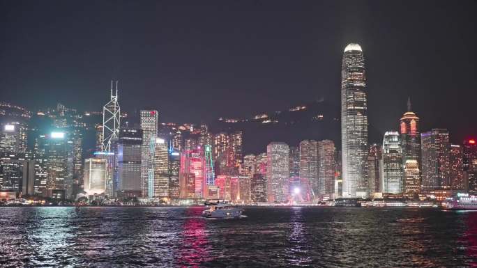 4K正版-香港维多利亚港城市夜景06