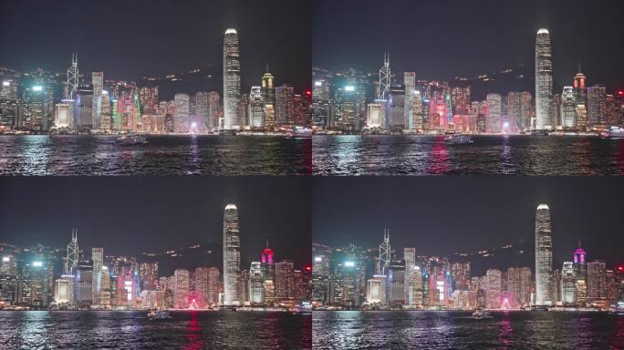 4K正版-香港维多利亚港城市夜景06