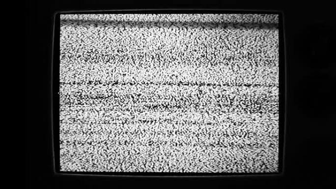 闪烁失谐电视屏幕的静态噪声