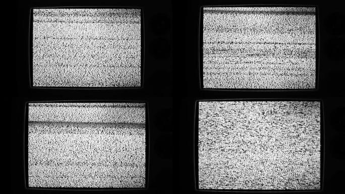 闪烁失谐电视屏幕的静态噪声