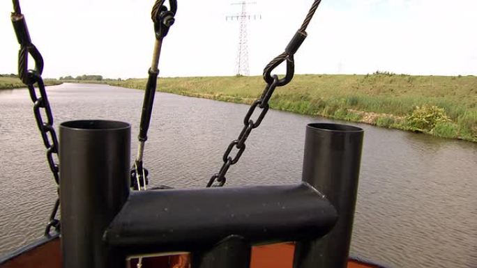 荷兰，围堤里的船