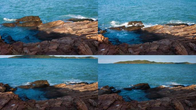 Khao Laem Ya rock stone, Sea in Rayong, Thailand