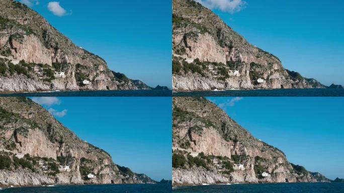 Positano和Amalfi之间的海崖时差