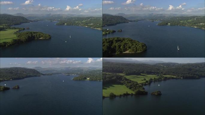 英国-温德米尔湖-鸟瞰图