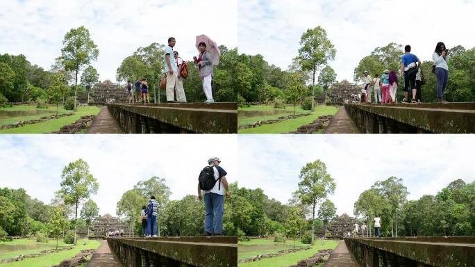 柬埔寨吴哥窟古老的佛教高棉庙宇。Baphuon Prasat