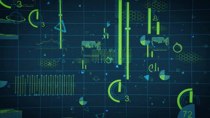 数字数据图表数字穿梭互联网科技智能三维动