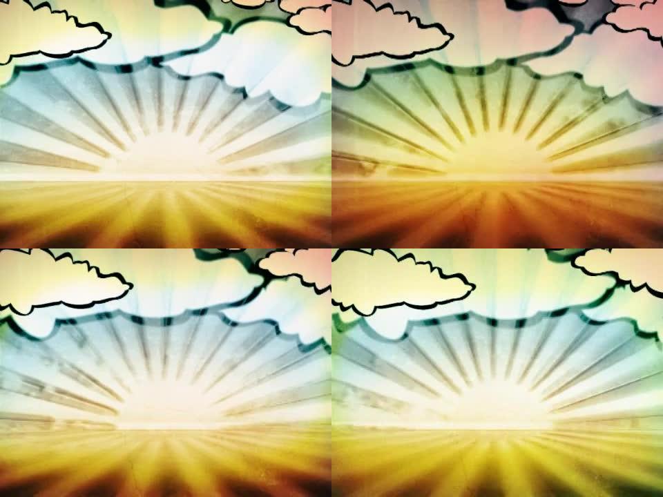 Grunge-太阳云