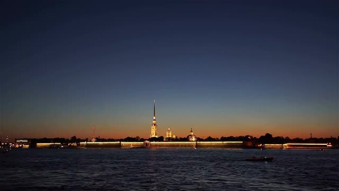 黄昏的彼得和保罗要塞