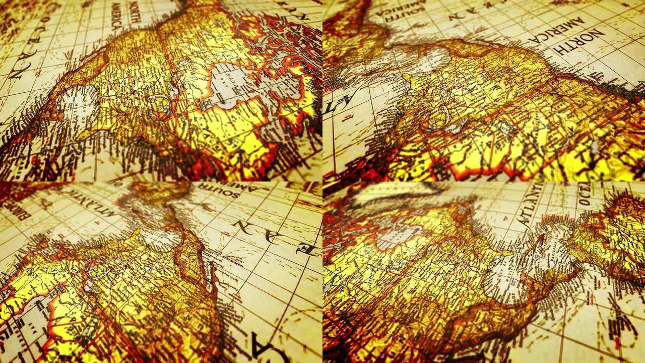 南美洲世界地图旋转地图三维