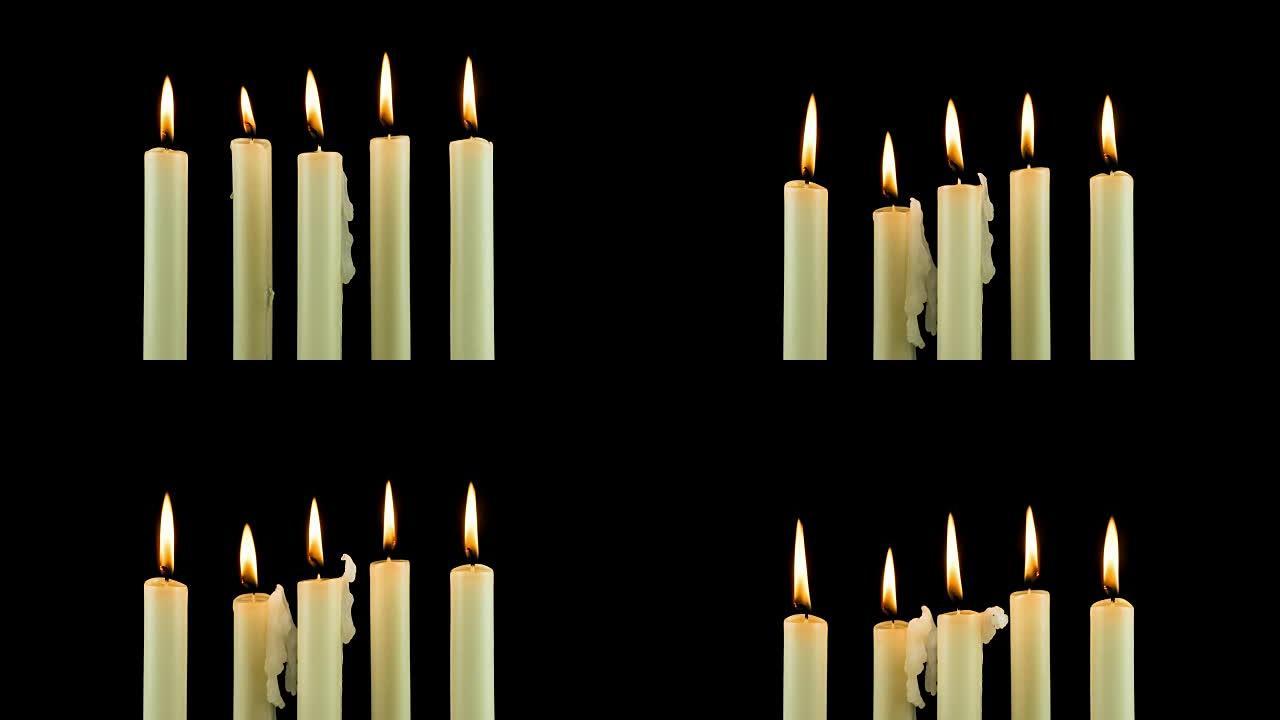 蜡烛燃烧延时 (4k)