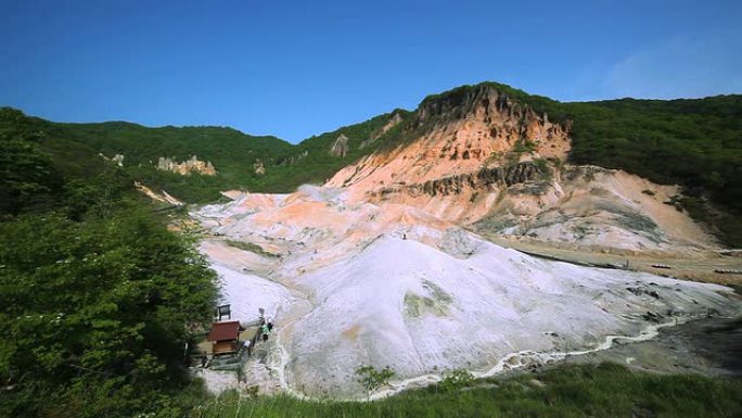 日本北海道著名的Noboribetsu温泉