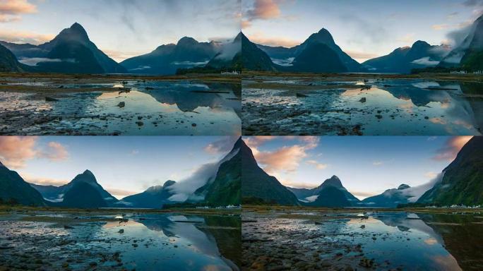 Milford Sound，Fiordland，新西兰