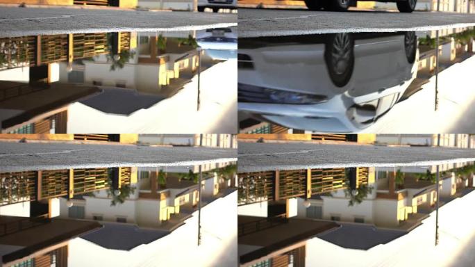 在郊区驾驶汽车，4k