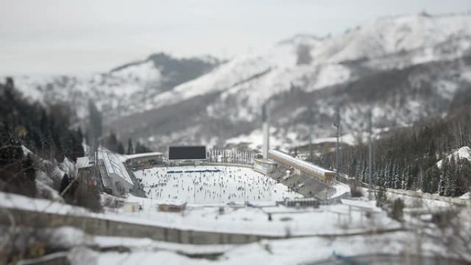哈萨克斯坦的溜冰场