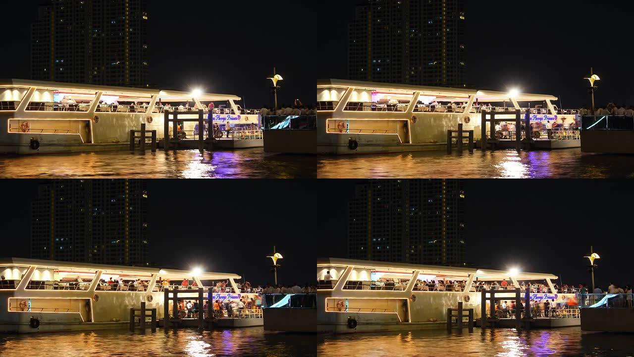 延时码头旅游Chaopaya河