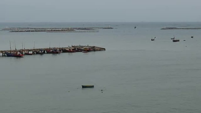 泰国春武里镇的海景